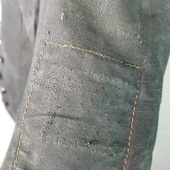 Vincent Jalbert canvas military jacket Art To Wear Avant Garde Handmade France - Picture 14 of 14